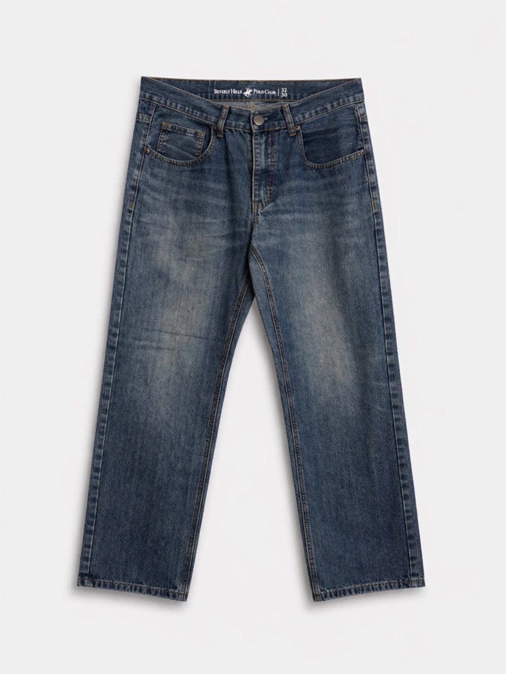 GAP Relaxed Straight-Leg Men’s Jeans - Blue Wash